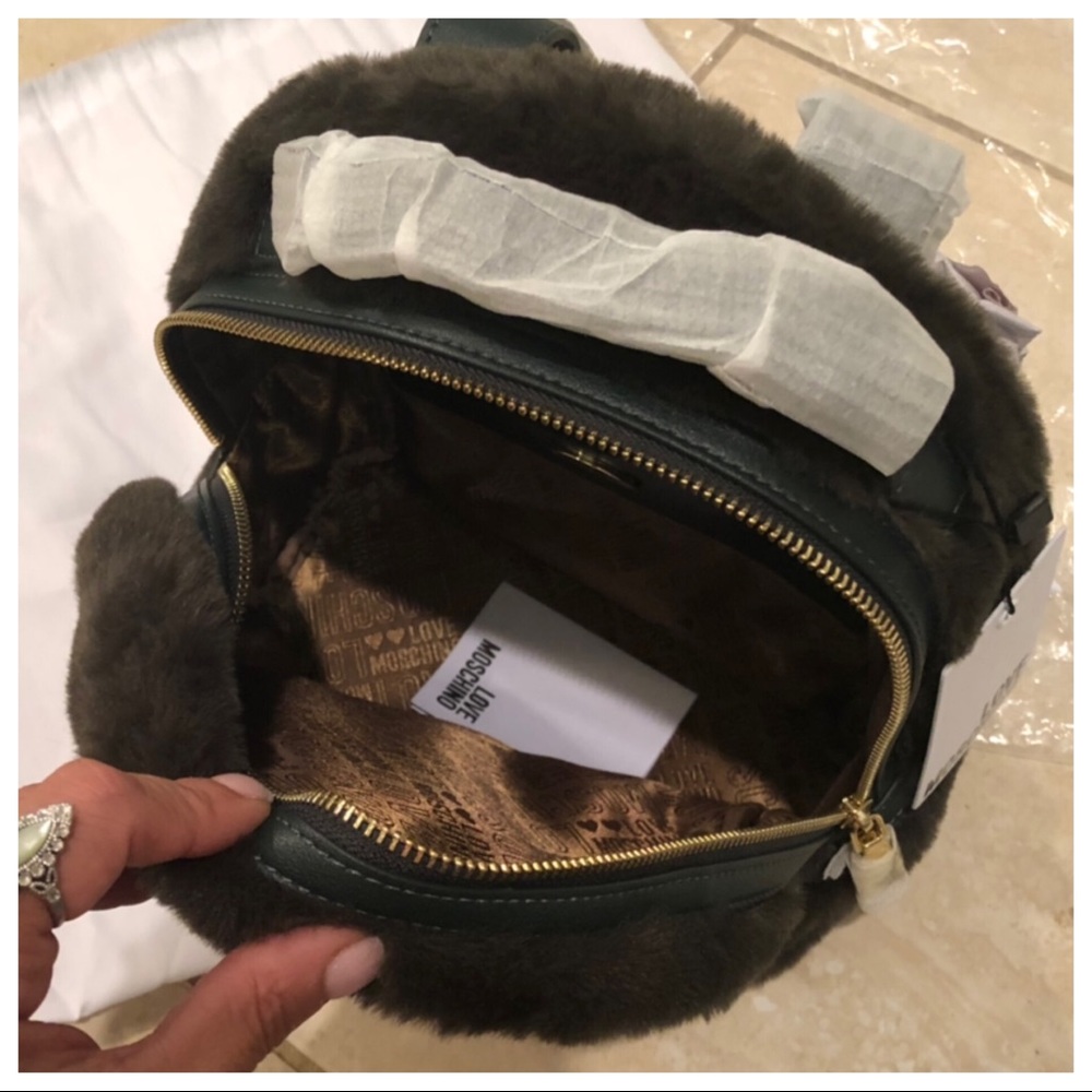 LOVE MOSCHINO FAUX FUR BACKPACK - Picture 4 of 7
